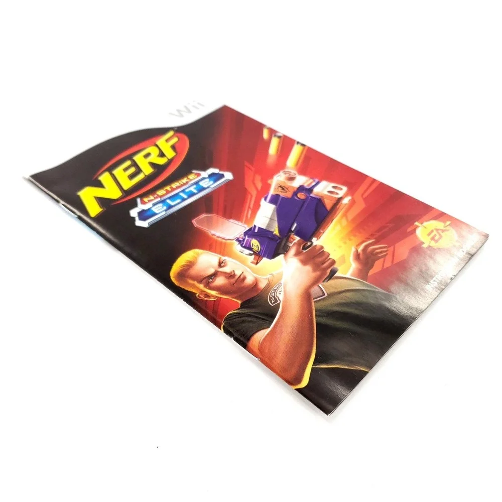 Nerf N-Strike Elite (Nintendo Wii, 2009) w/ Blaster Accessory No Case Tested